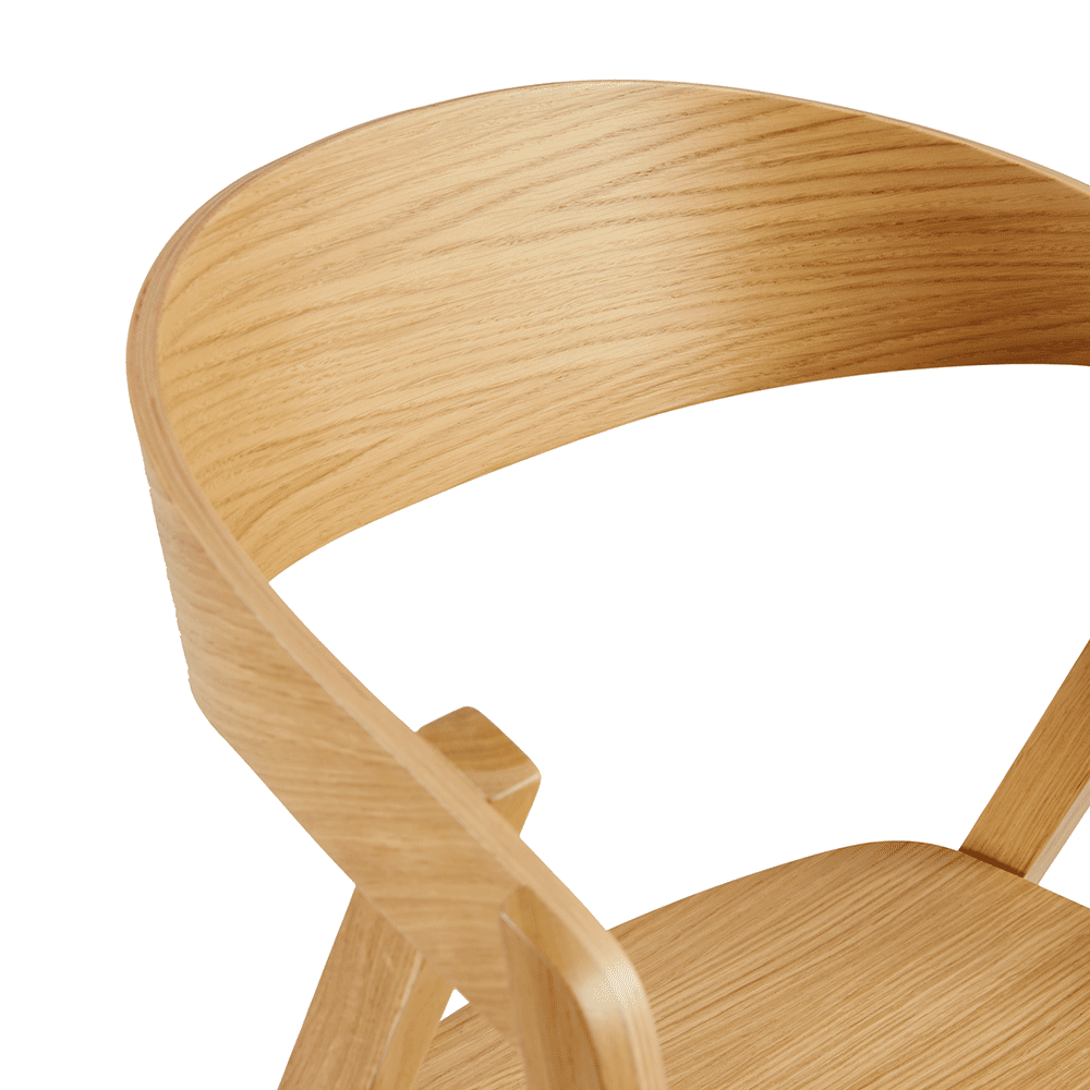 Wooden Armchair Stackable - Luca