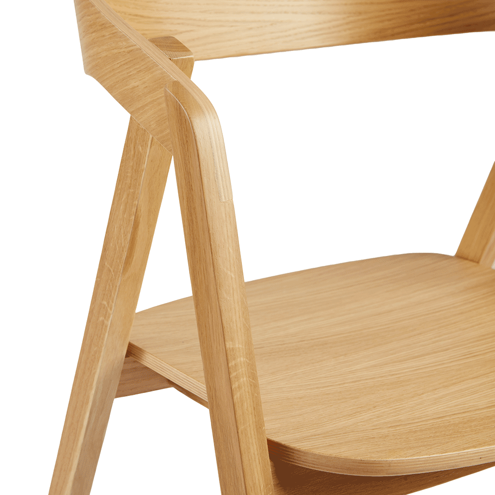 Wooden Armchair Stackable - Luca