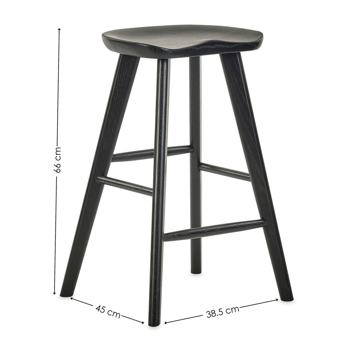 Wooden Bar Stool - Mulu