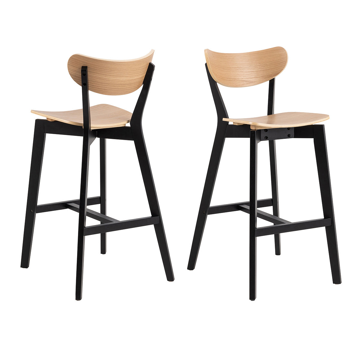 Wooden Bar Stools Set Of 2 - Roxby