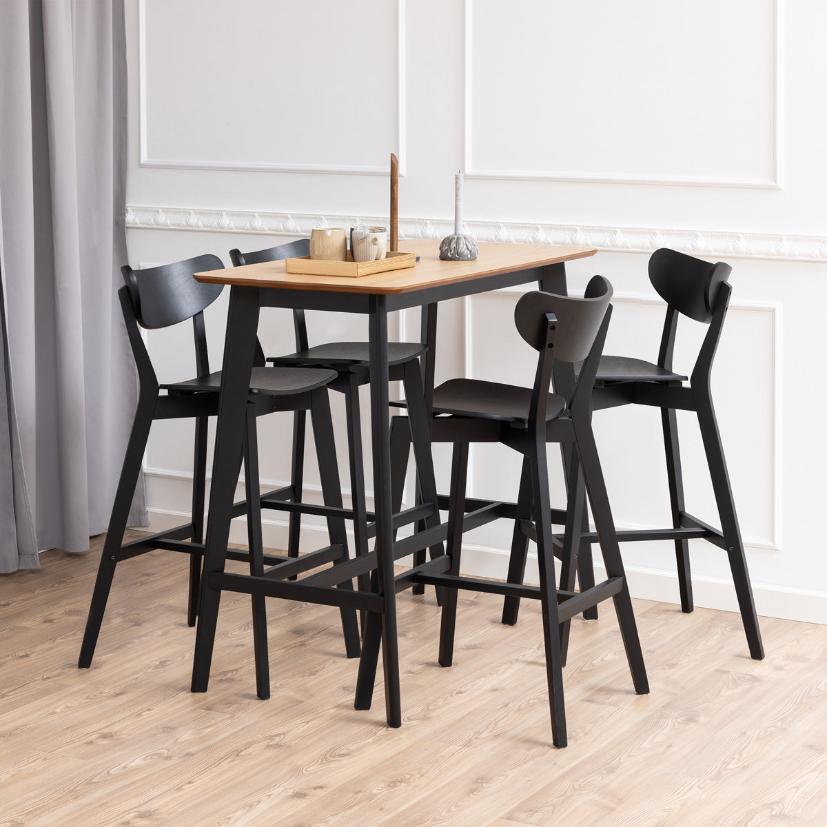 Wooden Bar Stools Set Of 2 - Roxby