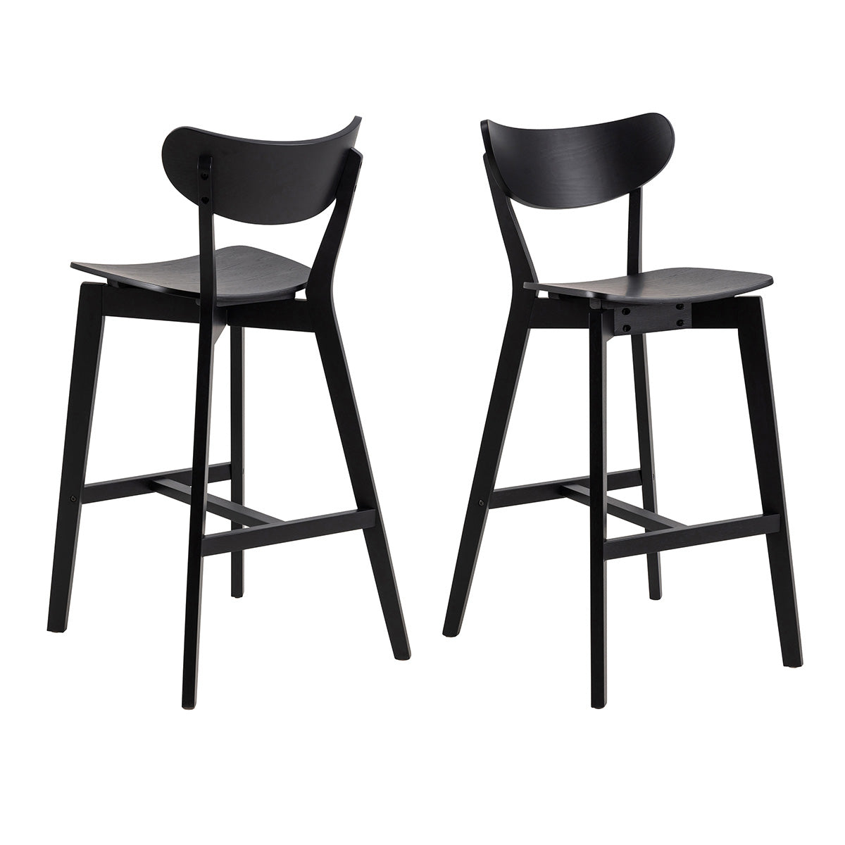 Wooden Bar Stools Set Of 2 - Roxby