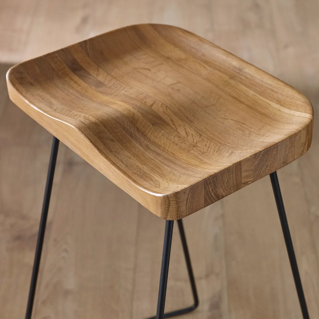 Wooden Bar Stools in Set Of 2 - Travis