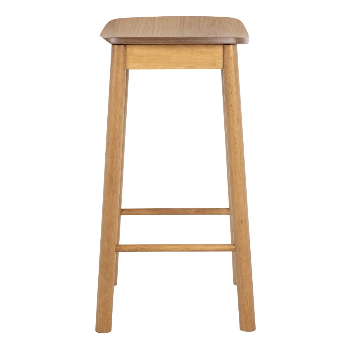 Wooden Bar Stools Without Back In Set Of 2 - Barlow