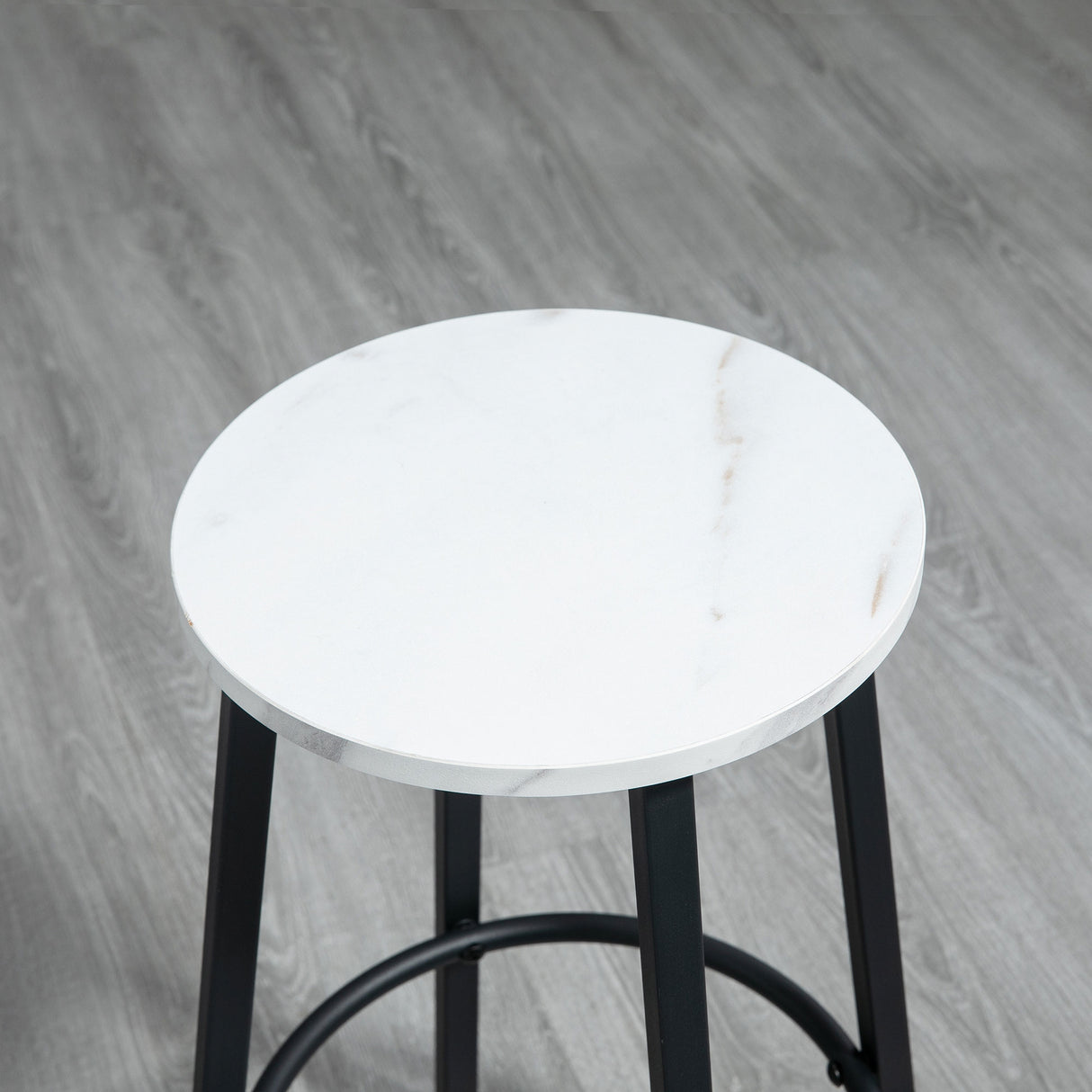 Wooden Bar Table 100cm Wide Rectangular With 2 Stools - Velmora