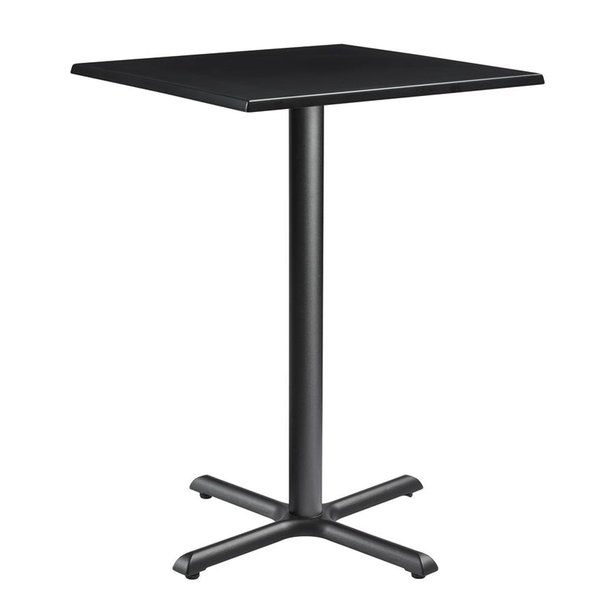 Wooden Bar Table for 4 People 80cm Wide Square - Enduratop