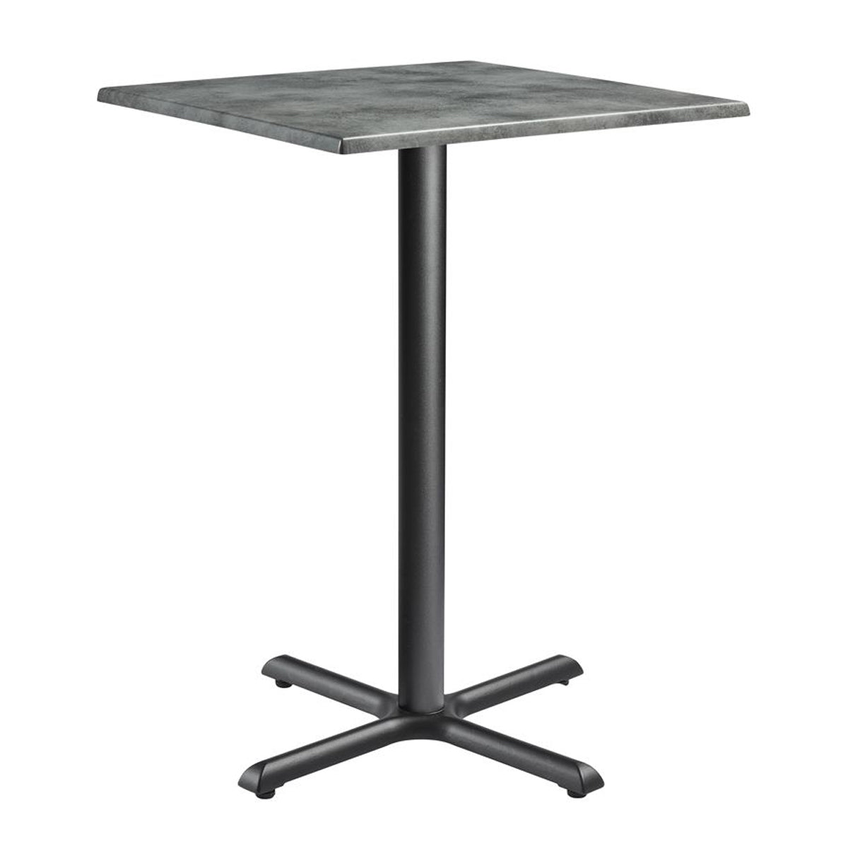 Wooden Bar Table for 4 People 80cm Wide Square - Enduratop