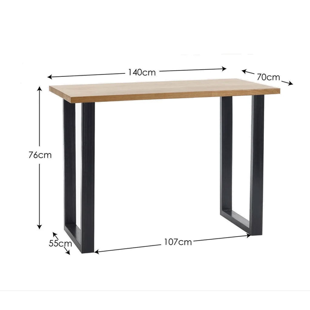 Wooden Bar Table for 4 People Rectangular - Brooklyn
