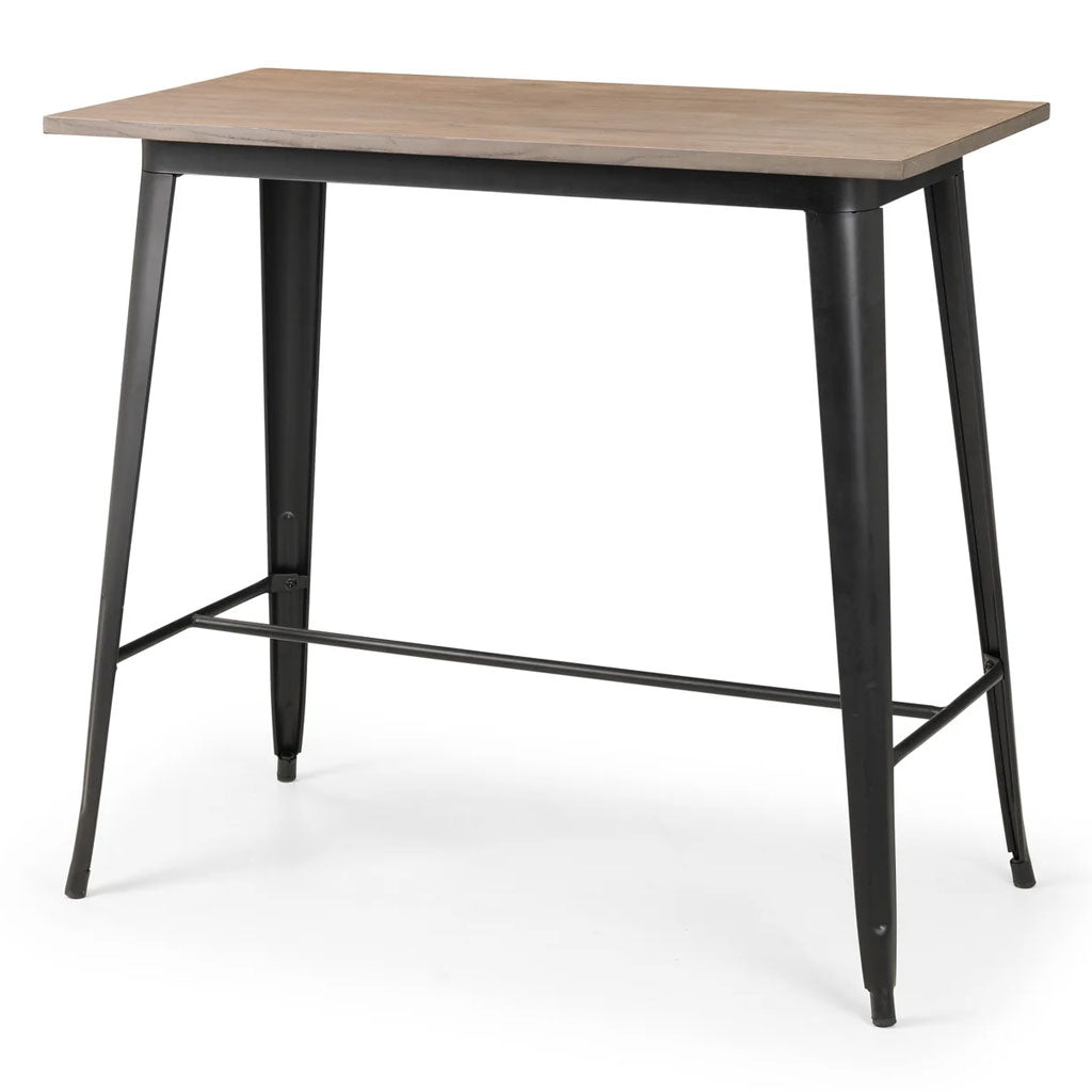 Wooden Bar Table for 4 People Rectangular - Grafton