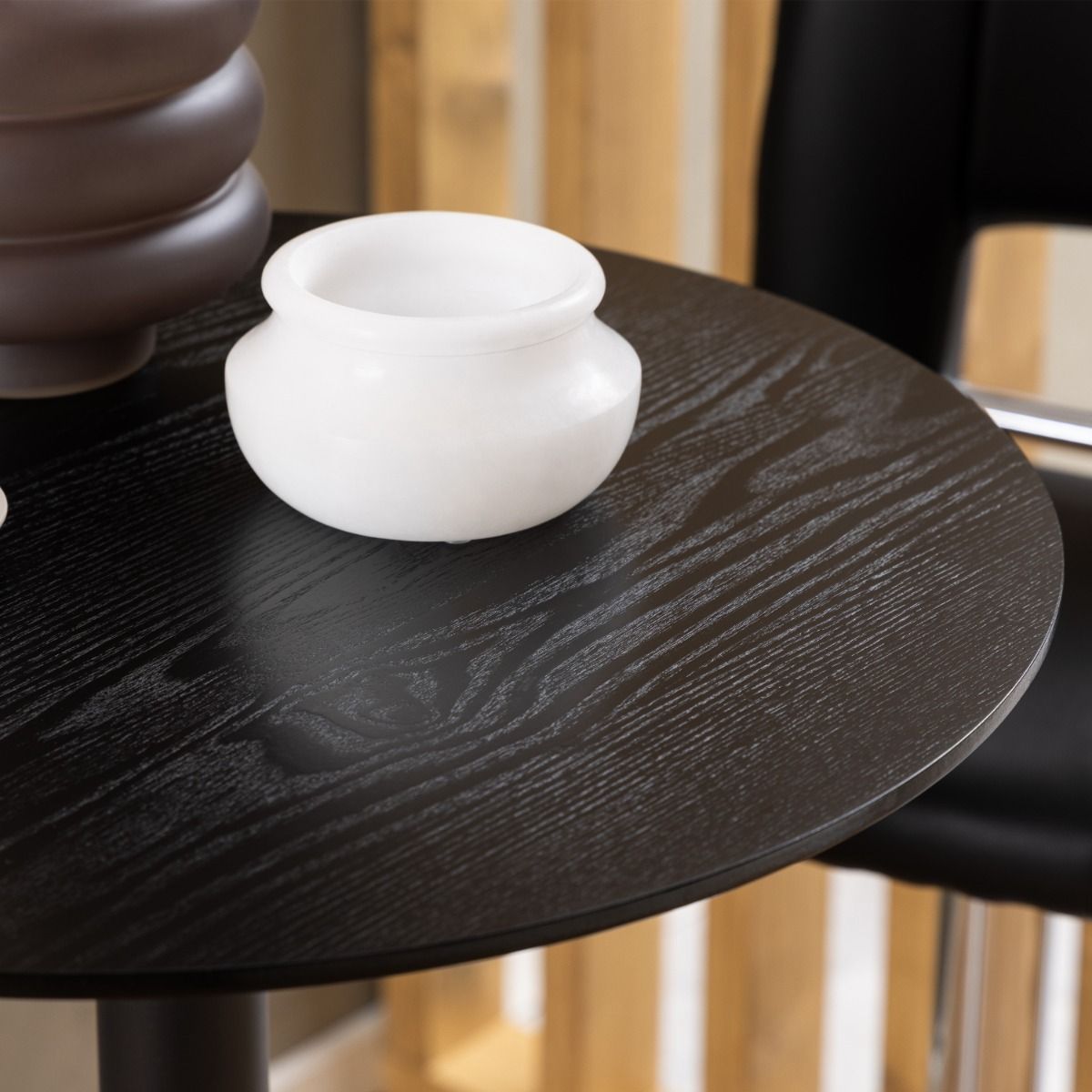 Wooden Bar Table Tall And Round - Ibiza