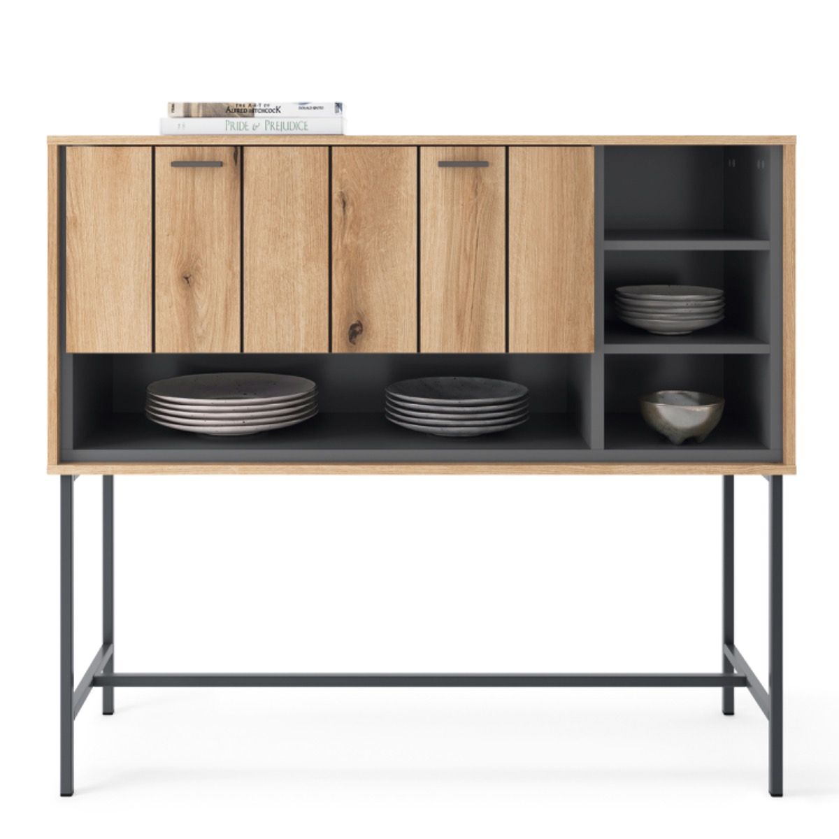 Wooden Bar Table With 1 Flap Door - Arundel