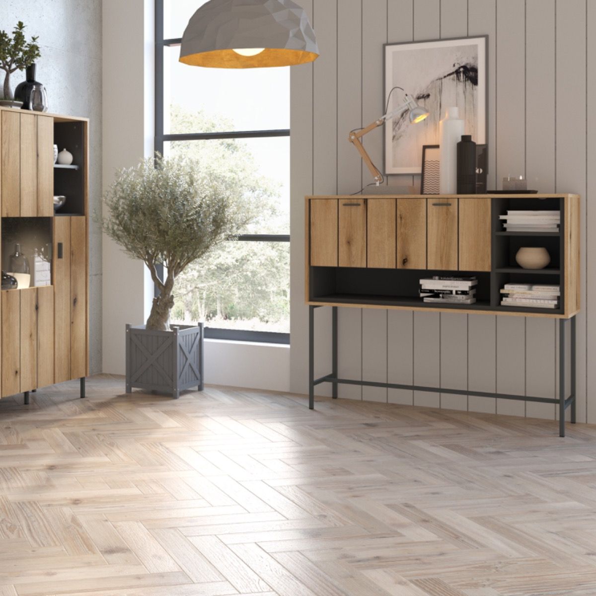 Wooden Bar Table With 1 Flap Door - Arundel