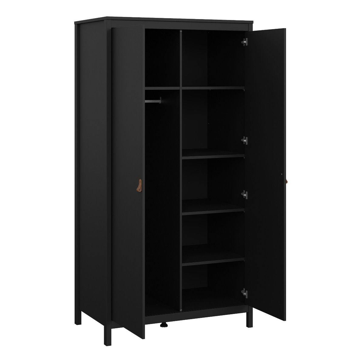 Wooden 3 Piece Bedroom Furniture Set With 2 Doors Wardrobe - Barcelona