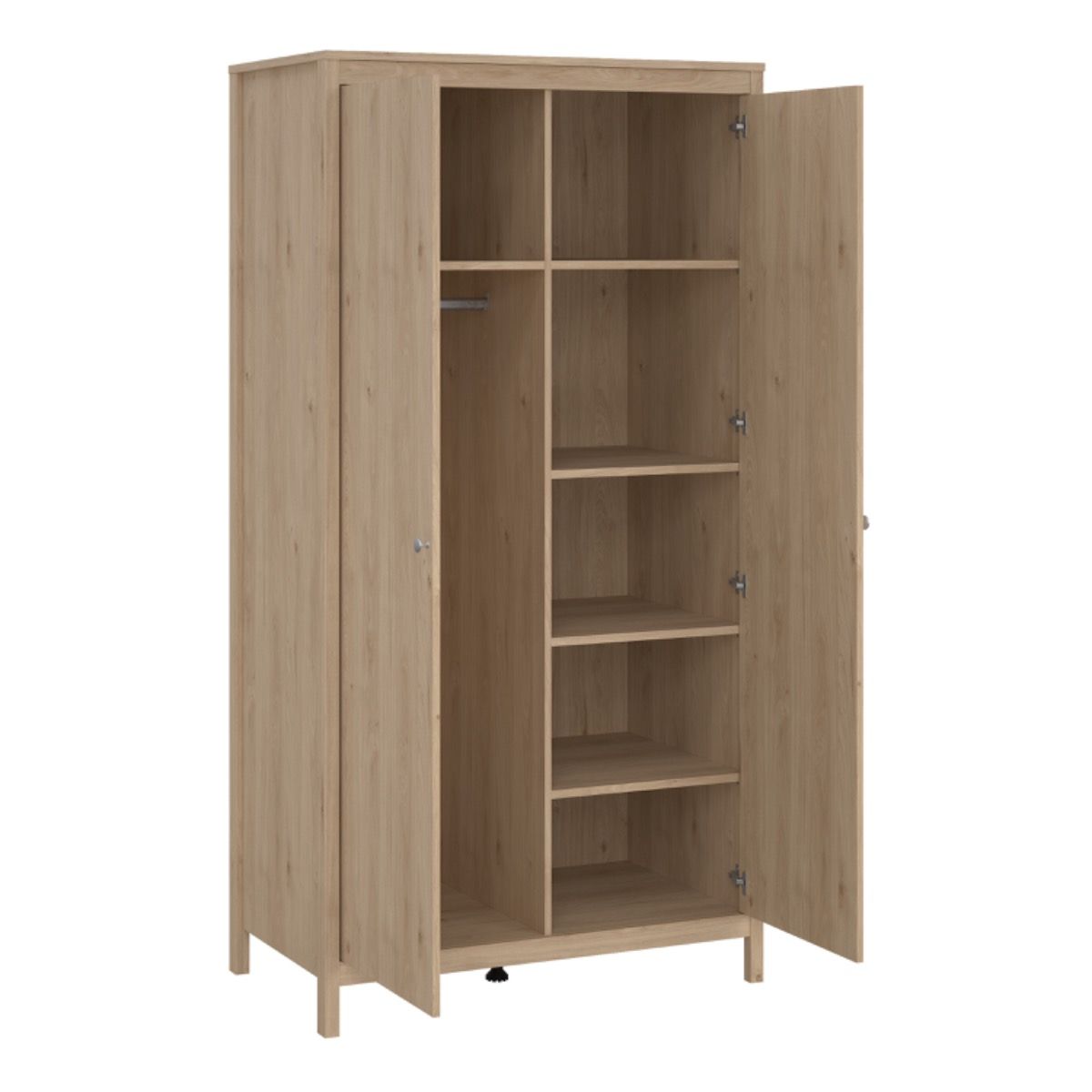 Wooden Bedroom Furniture Set With 2 Doors Wardrobe - Madrid