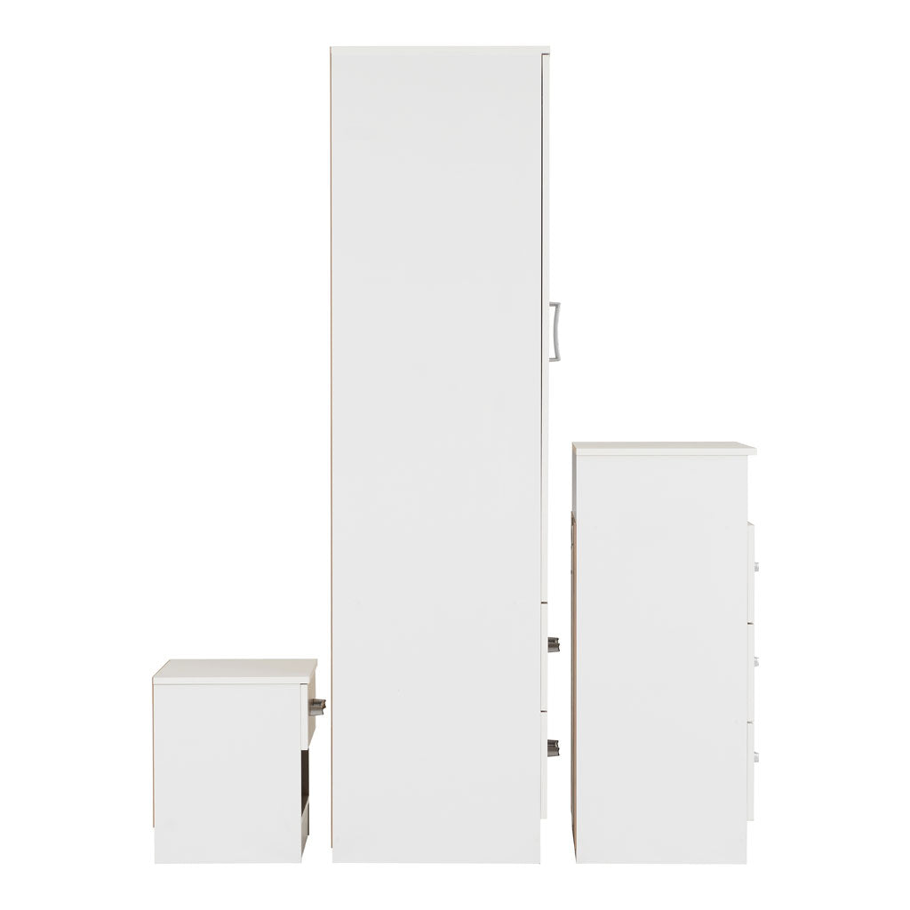 Wooden Bedroom Furniture Set 3 Piece - Polar