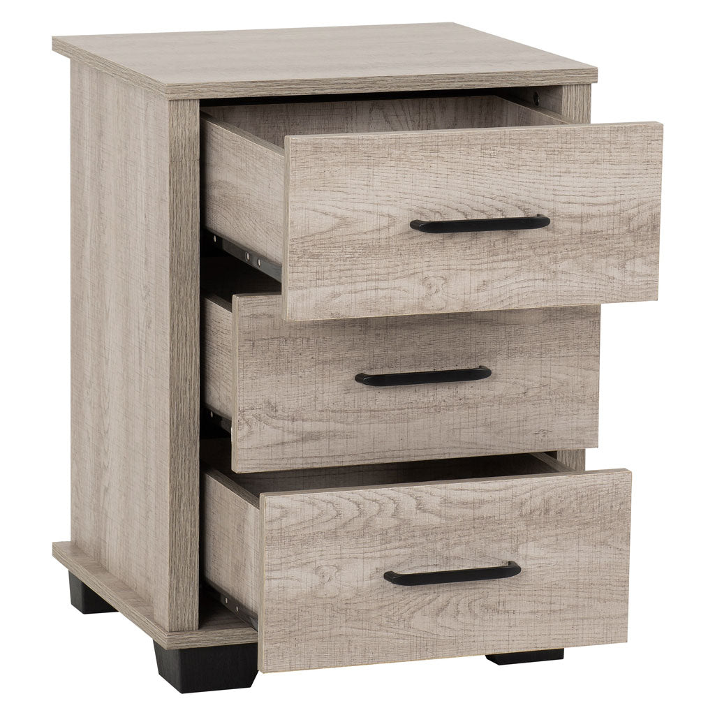 Wooden Bedroom Furniture Set With 3 Doors Wardrobe - Oliver