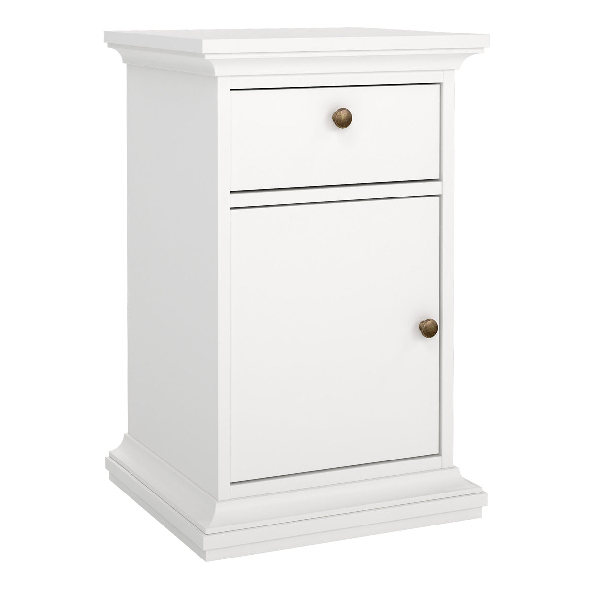 Wooden Bedside cabinet With 1 Door And 1 Drawer - Paris