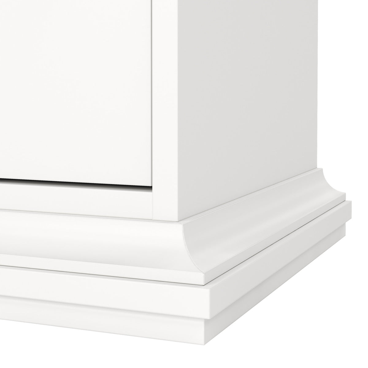 Wooden Bedside cabinet With 1 Door And 1 Drawer - Paris