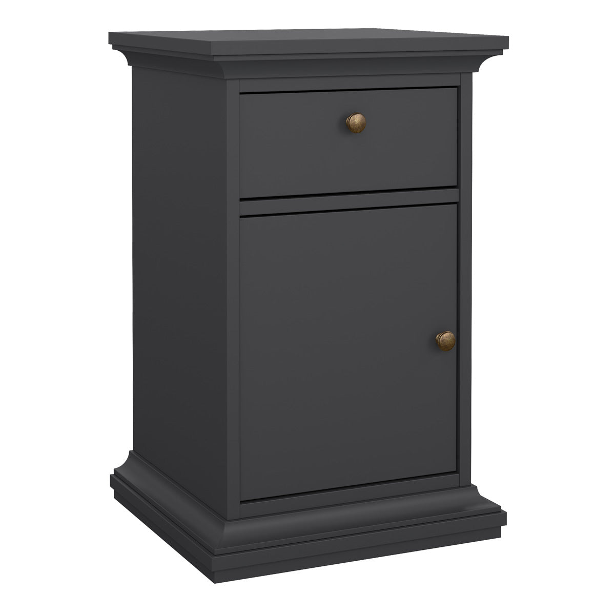 Wooden Bedside cabinet With 1 Door And 1 Drawer - Paris