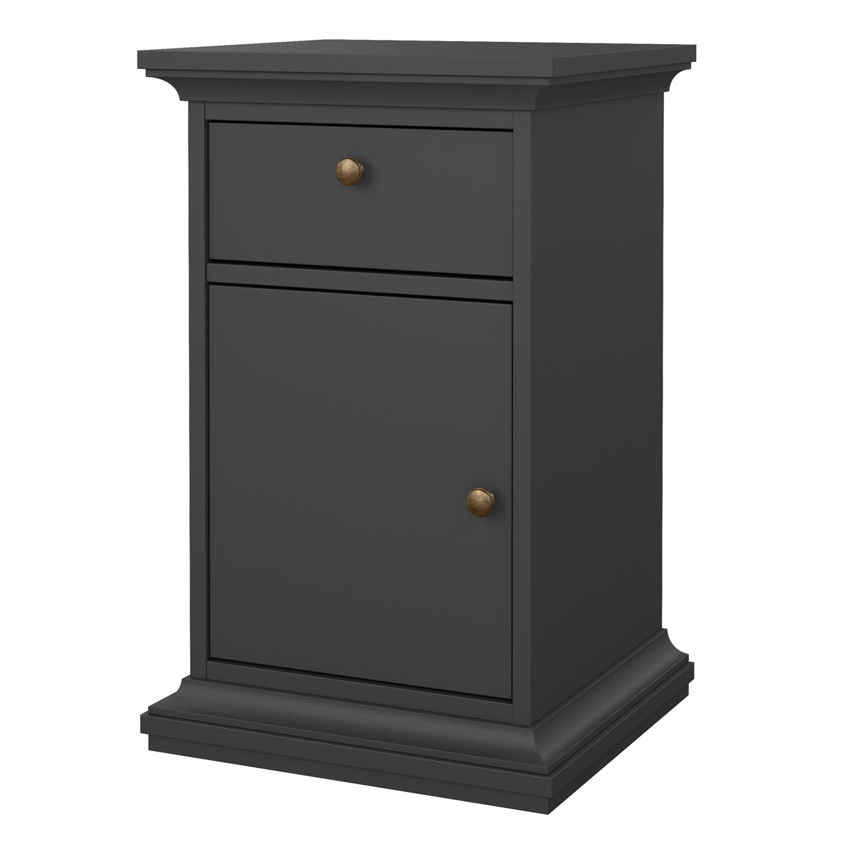 Wooden Bedside cabinet With 1 Door And 1 Drawer - Paris