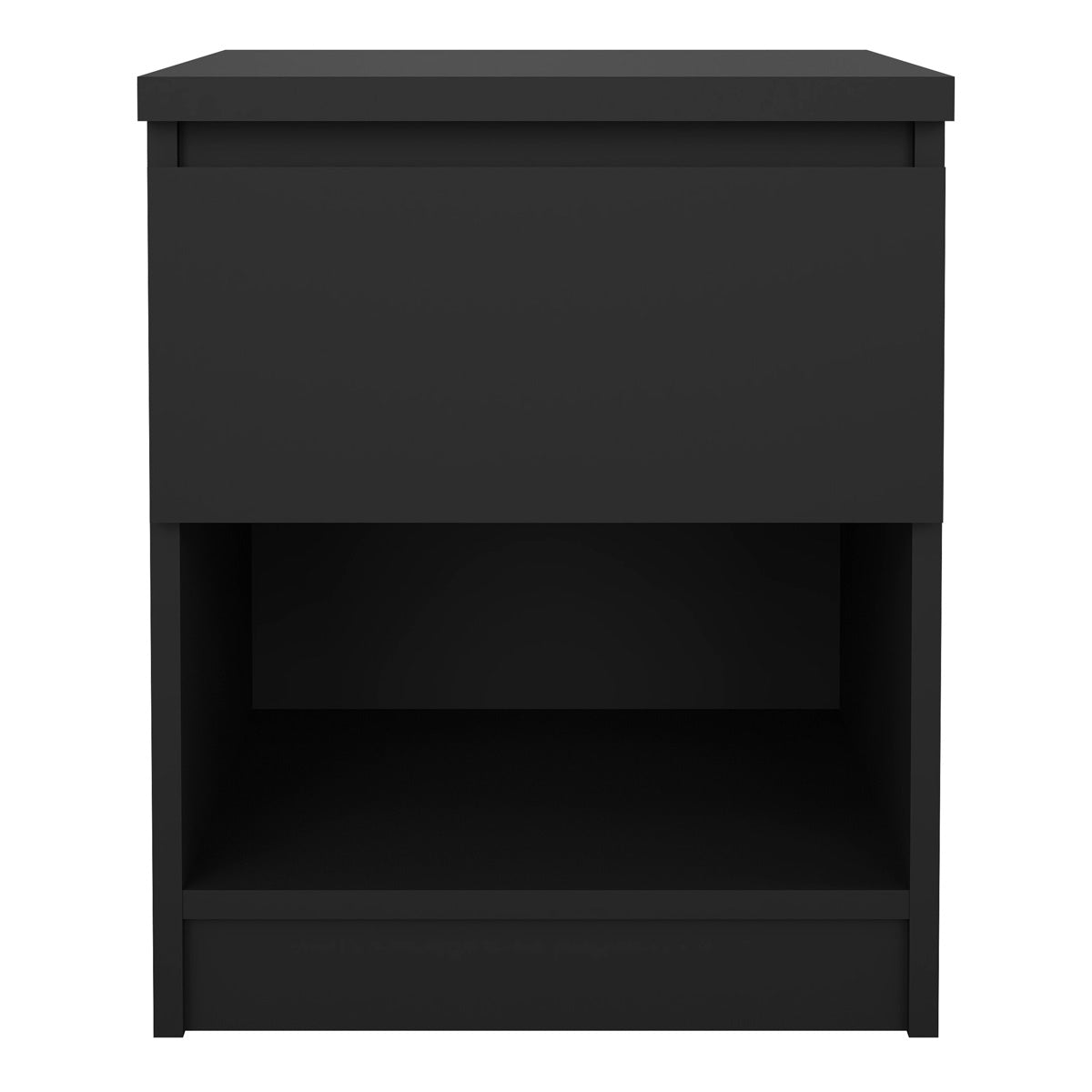 Wooden Bedside Cabinet With 1 Drawer And 1 Shelf - Naia