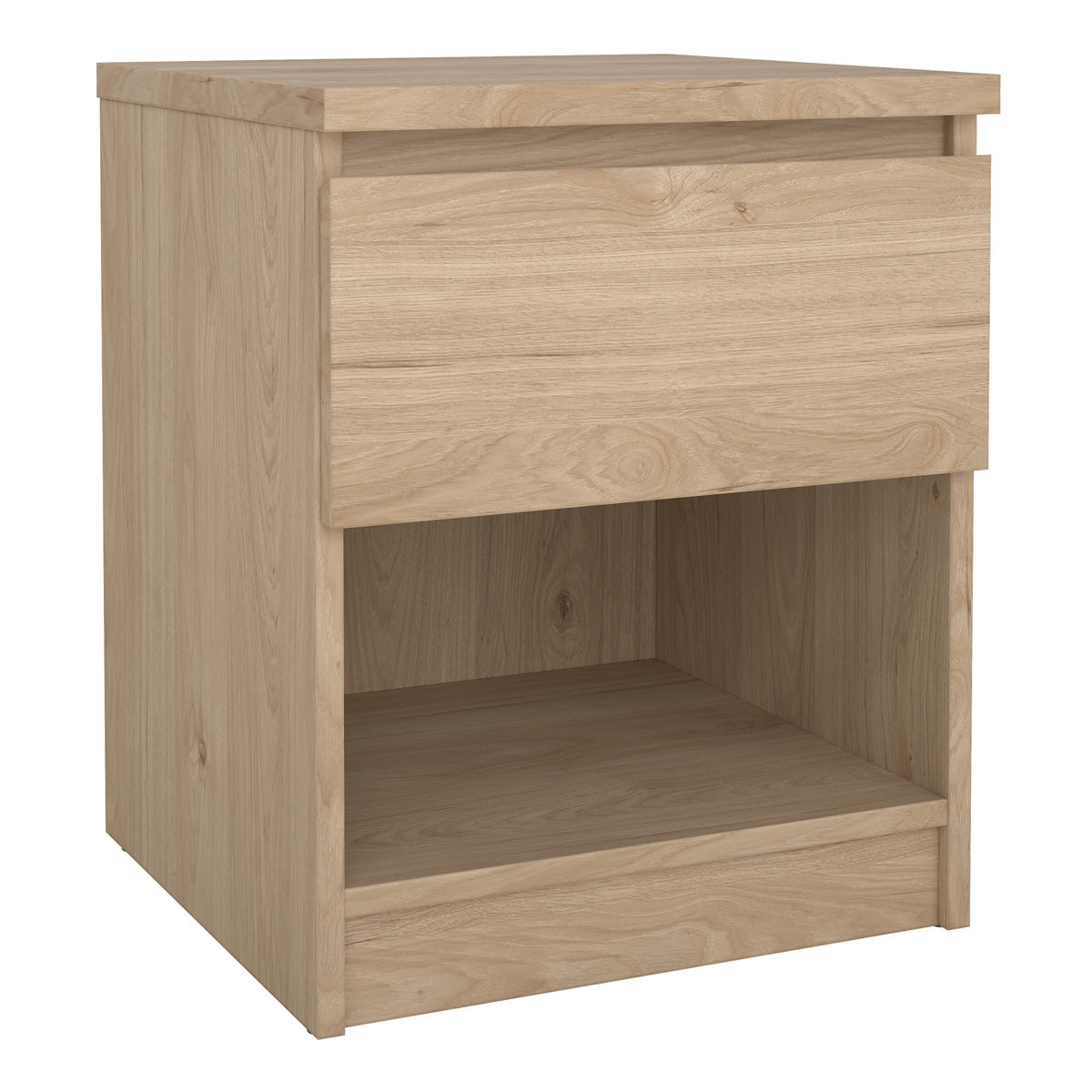 Wooden Bedside Cabinet With 1 Drawer And 1 Shelf - Naia