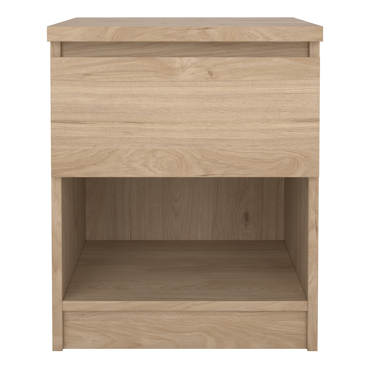 Wooden Bedside Cabinet With 1 Drawer And 1 Shelf - Naia