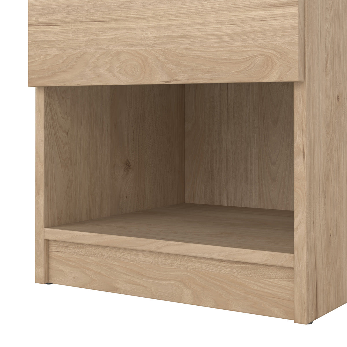 Wooden Bedside Cabinet With 1 Drawer And 1 Shelf - Naia