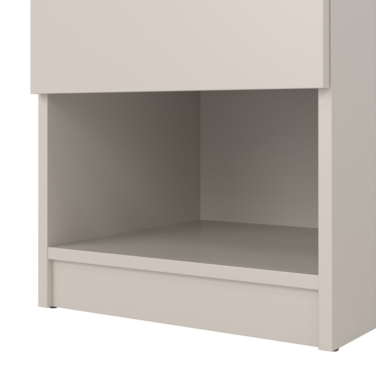 Wooden Bedside Cabinet With 1 Drawer And 1 Shelf - Naia