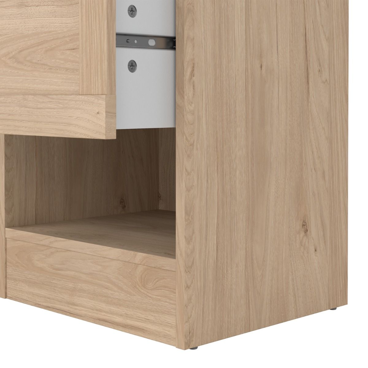 Wooden Bedside Cabinet With 1 Drawer - Brande