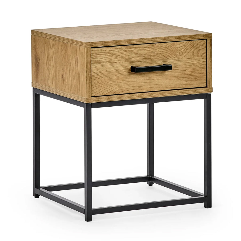 Wooden Bedside Cabinet With 1 Drawer - Harlow