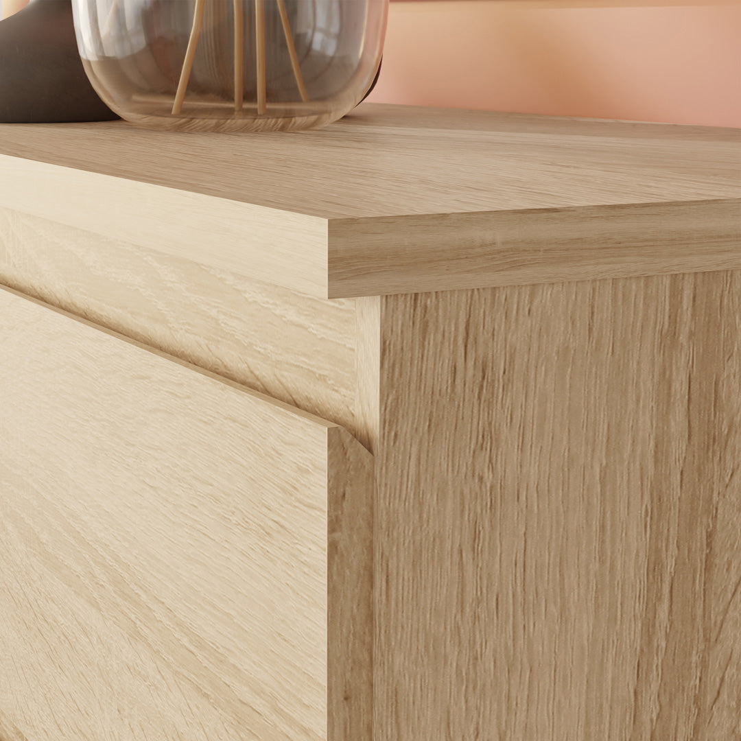 Wooden Bedside Cabinet With 2 Drawers - Edmore