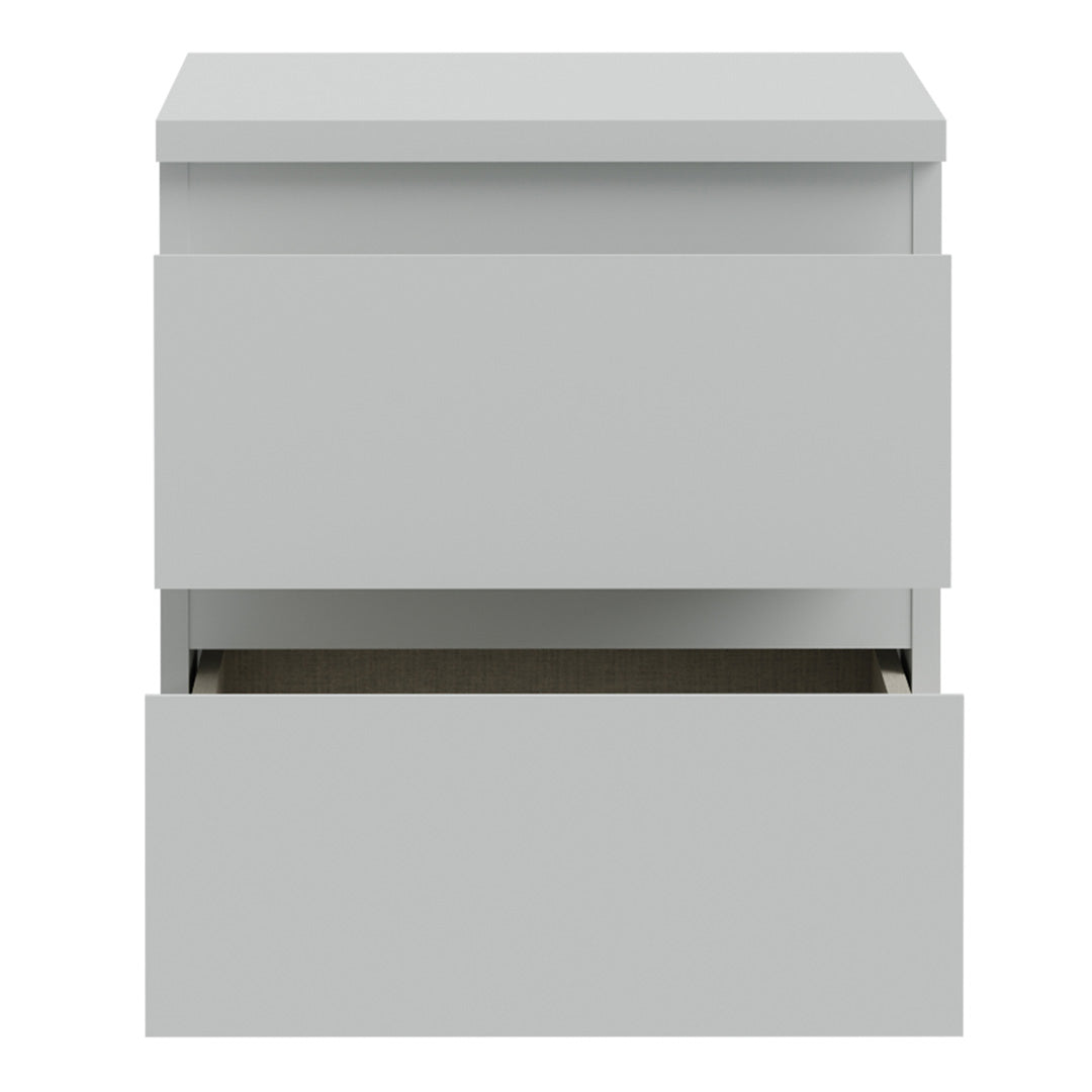 Wooden Bedside Cabinet With 2 Drawers - Edmore