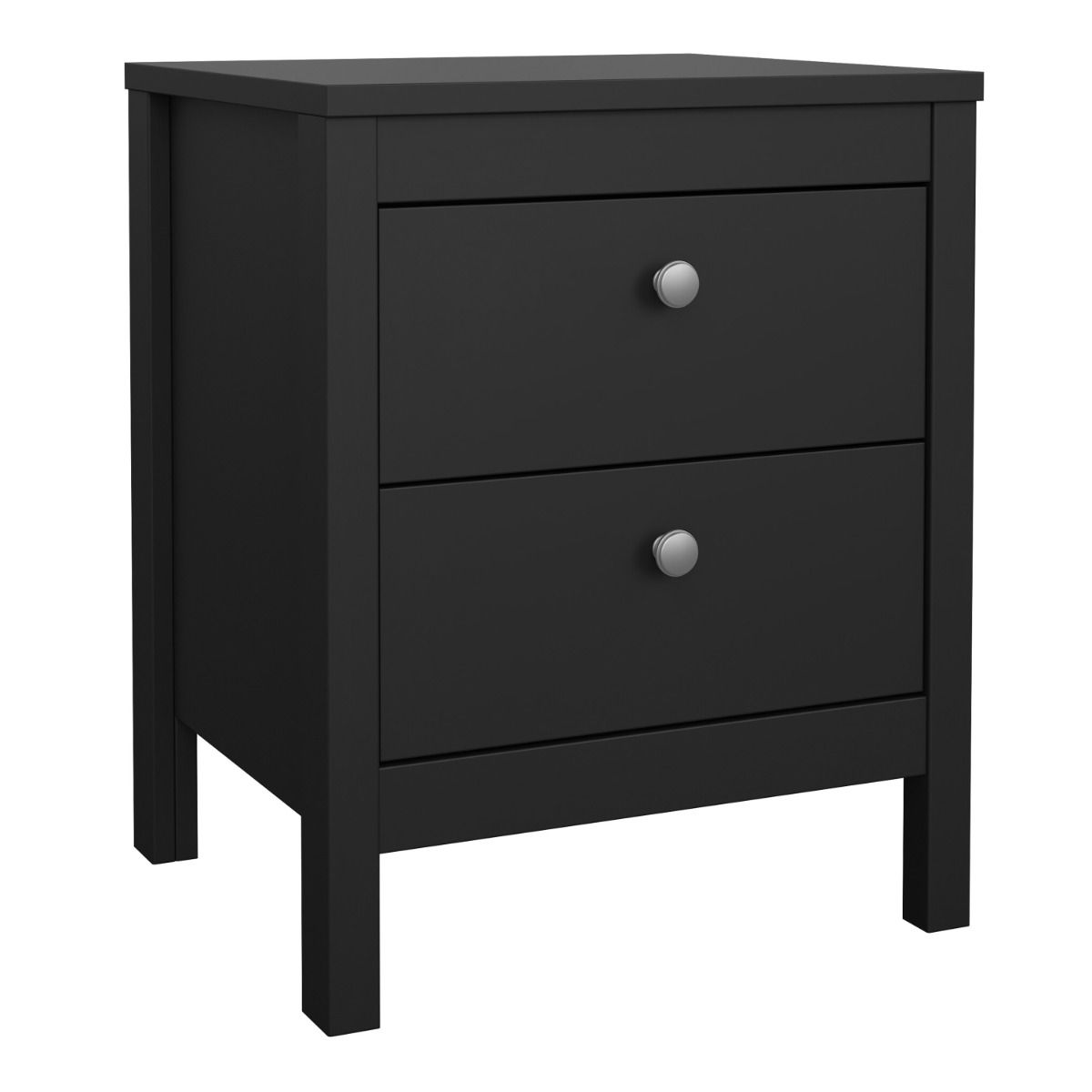 Wooden Bedside Cabinet With 2 Drawers - Madrid