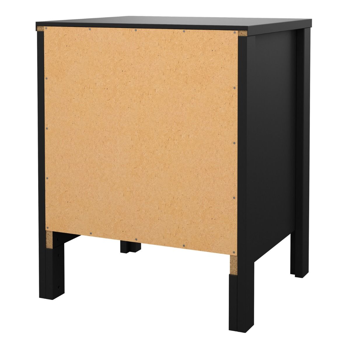 Wooden Bedside Cabinet With 2 Drawers - Madrid