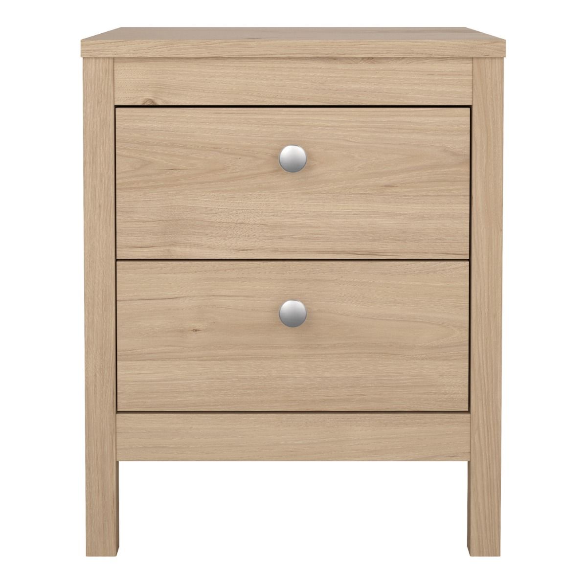 Wooden Bedside Cabinet With 2 Drawers - Madrid