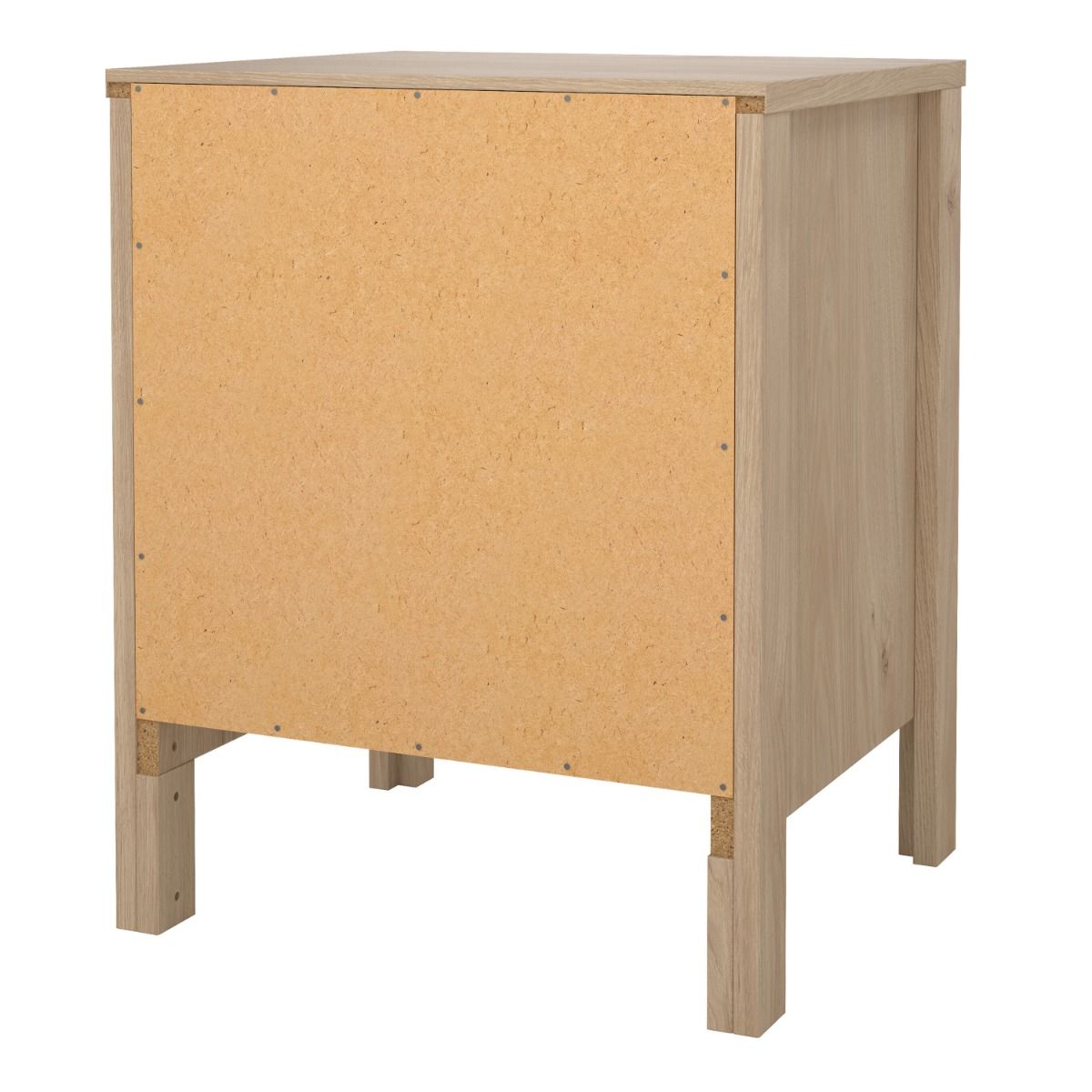 Wooden Bedside Cabinet With 2 Drawers - Madrid