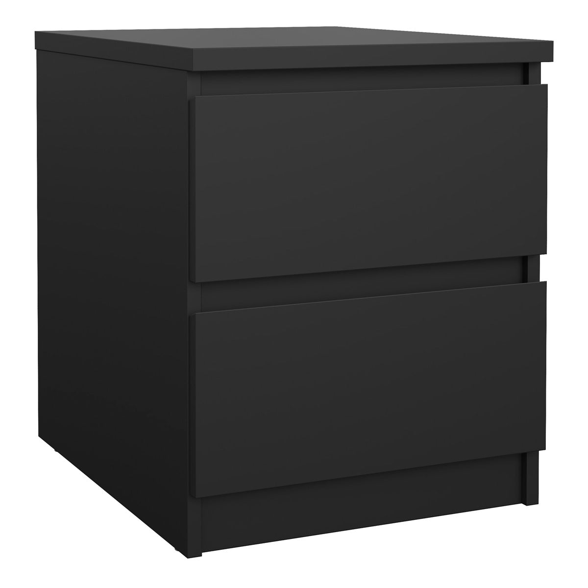 Wooden Bedside Cabinet With 2 Drawers - Naia