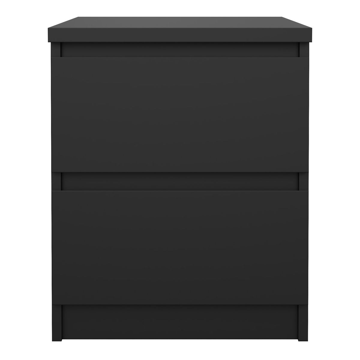 Wooden Bedside Cabinet With 2 Drawers - Naia