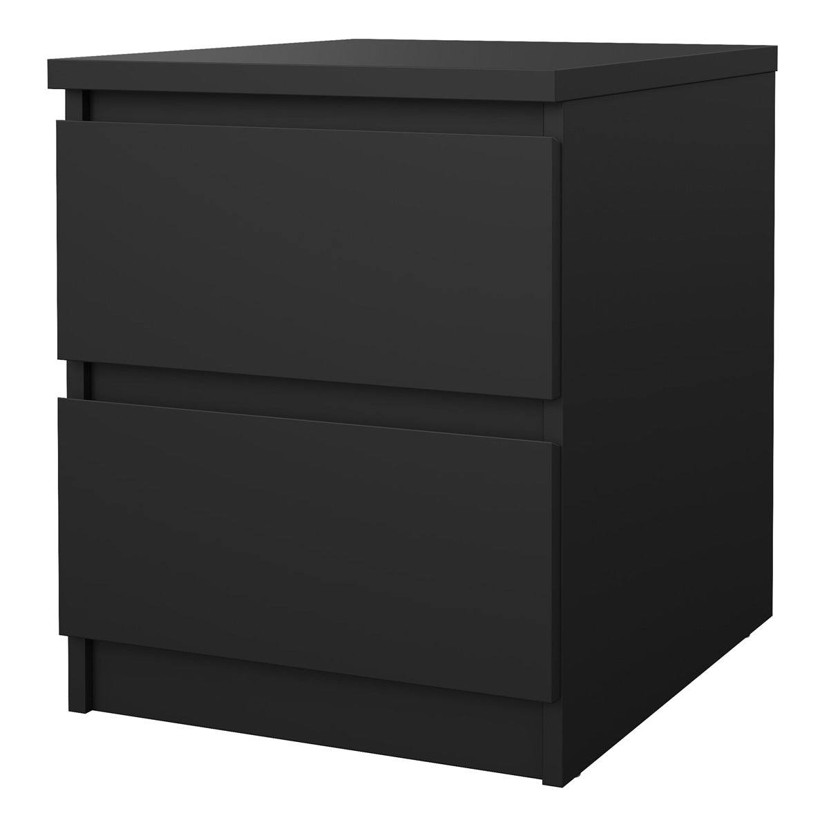 Wooden Bedside Cabinet With 2 Drawers - Naia