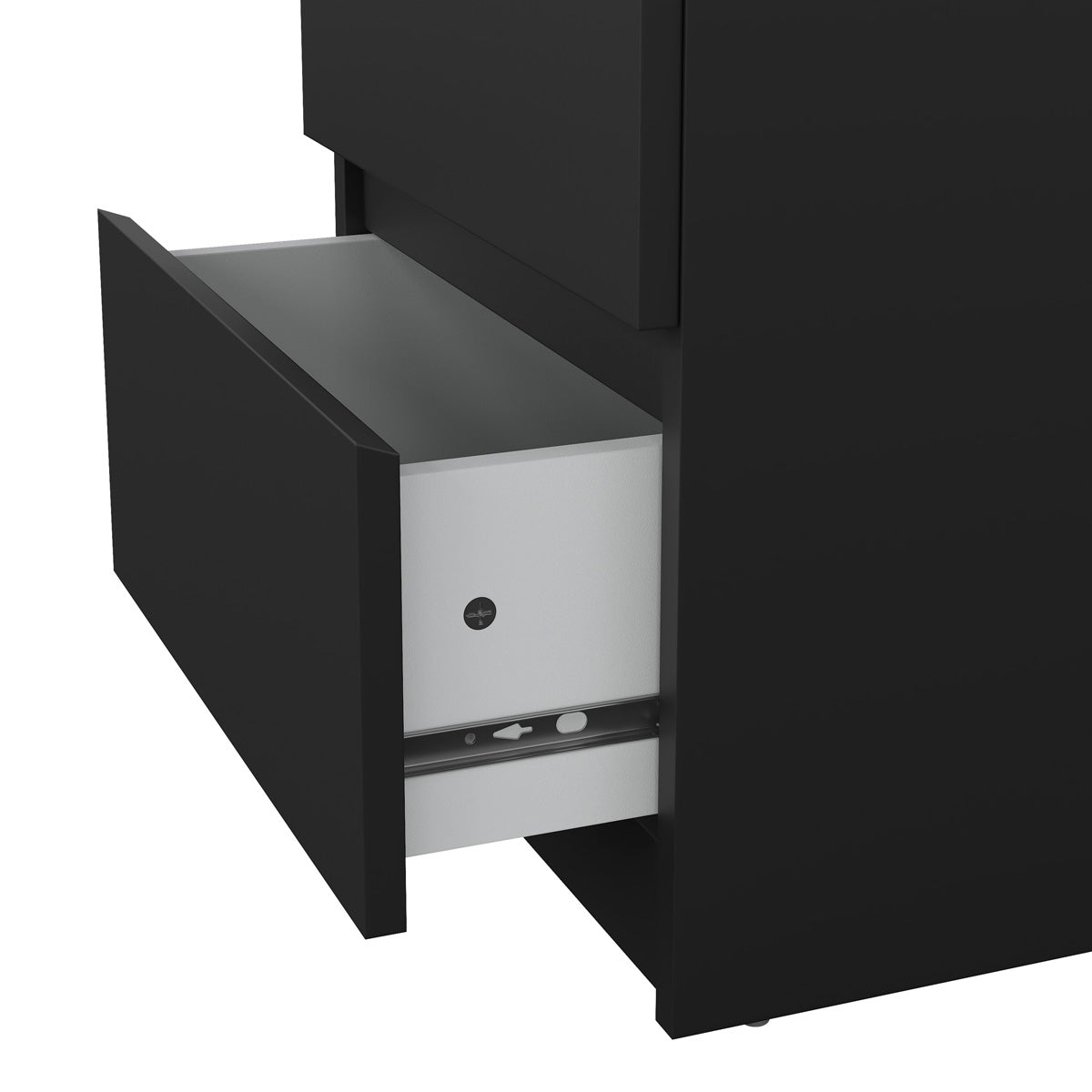 Wooden Bedside Cabinet With 2 Drawers - Naia