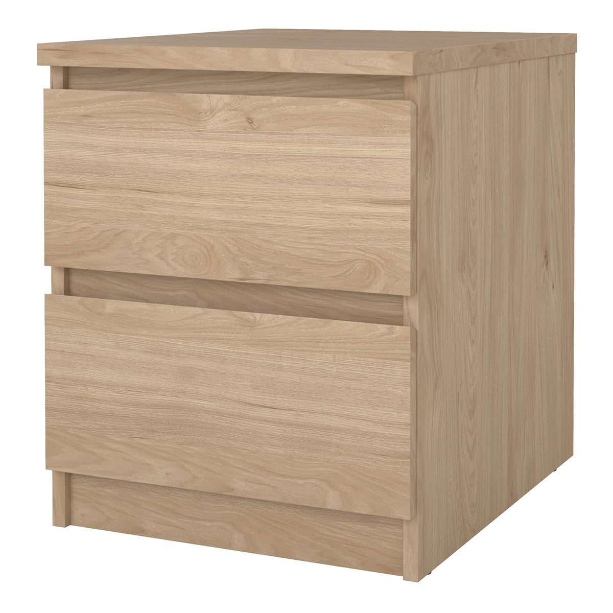 Wooden Bedside Cabinet With 2 Drawers - Naia
