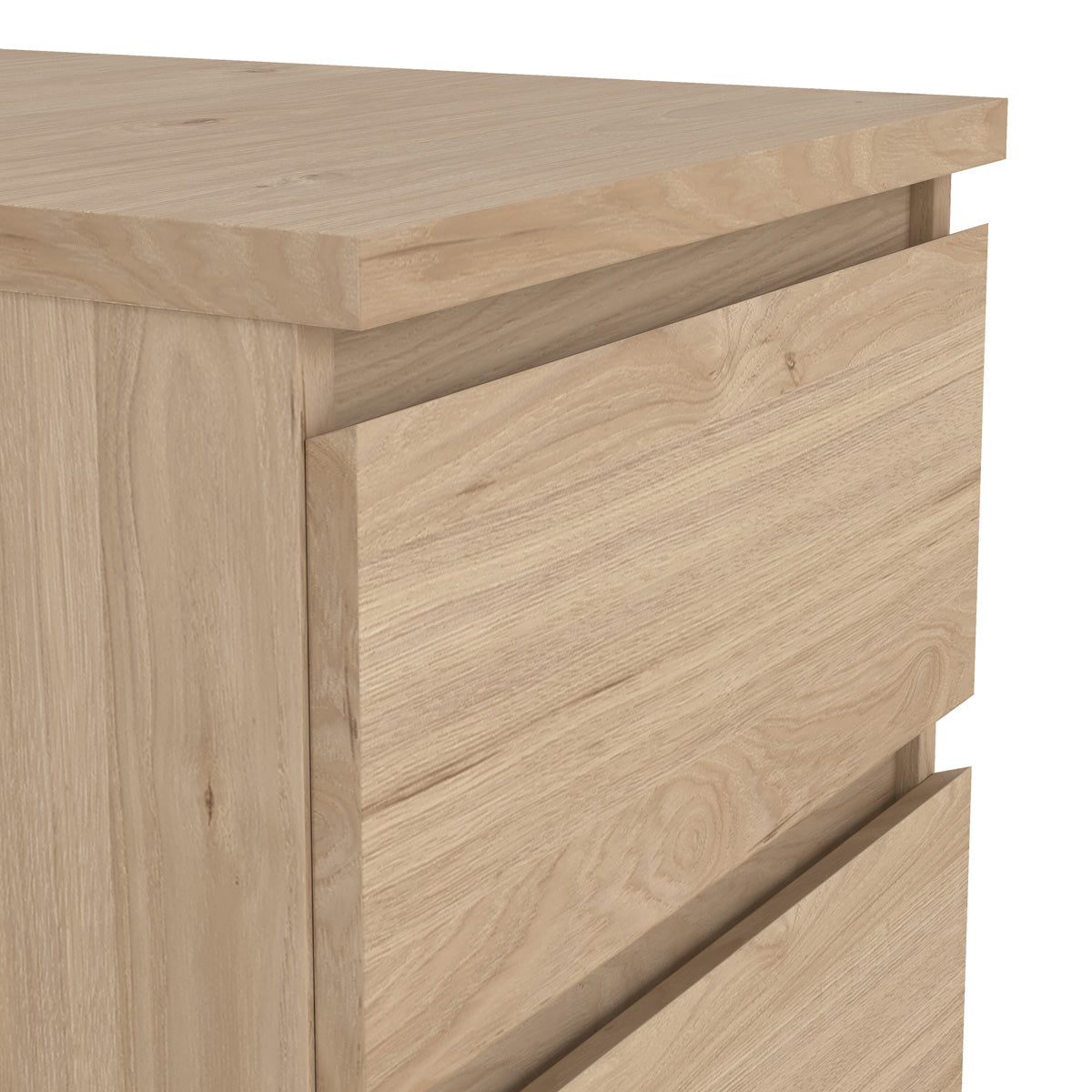 Wooden Bedside Cabinet With 2 Drawers - Naia