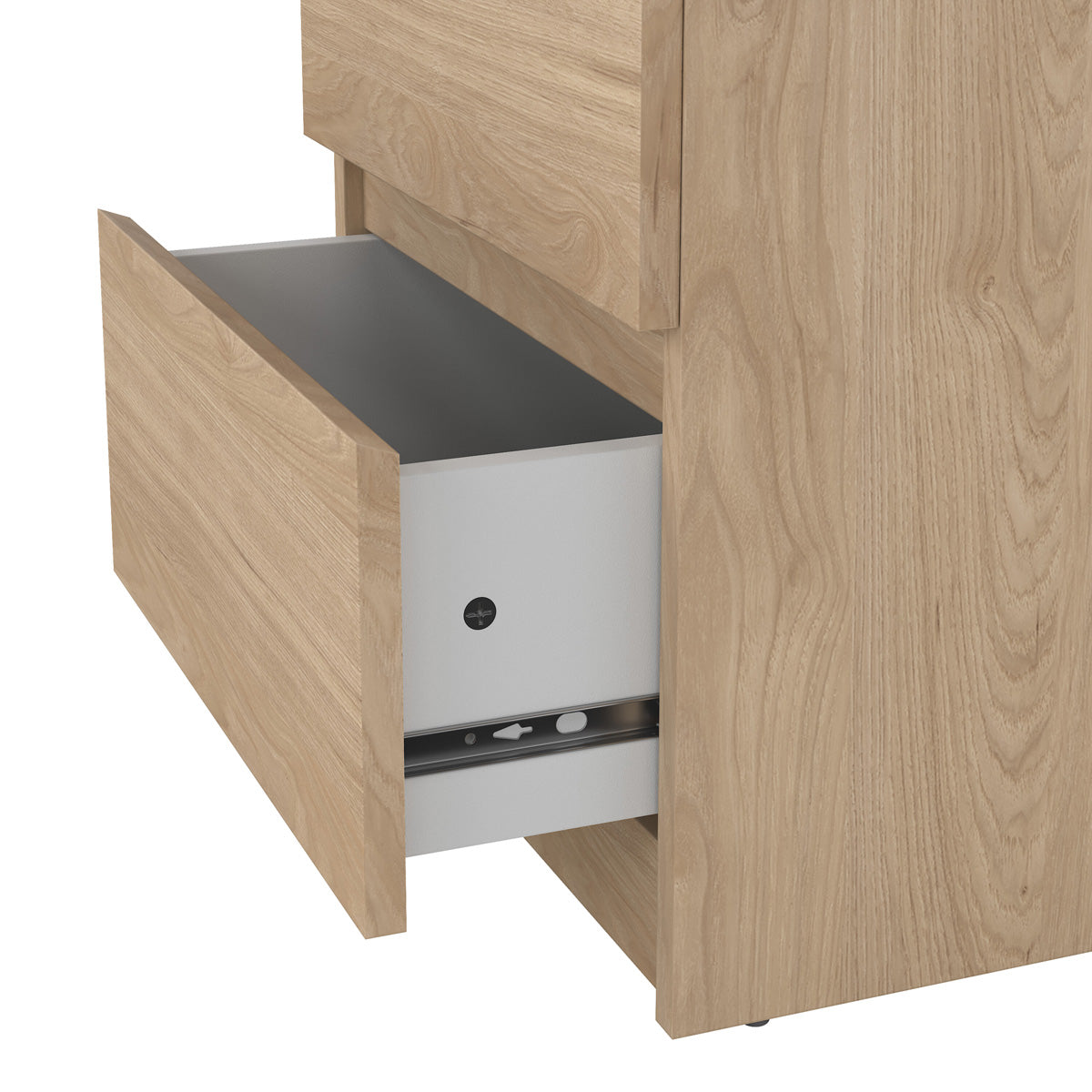 Wooden Bedside Cabinet With 2 Drawers - Naia