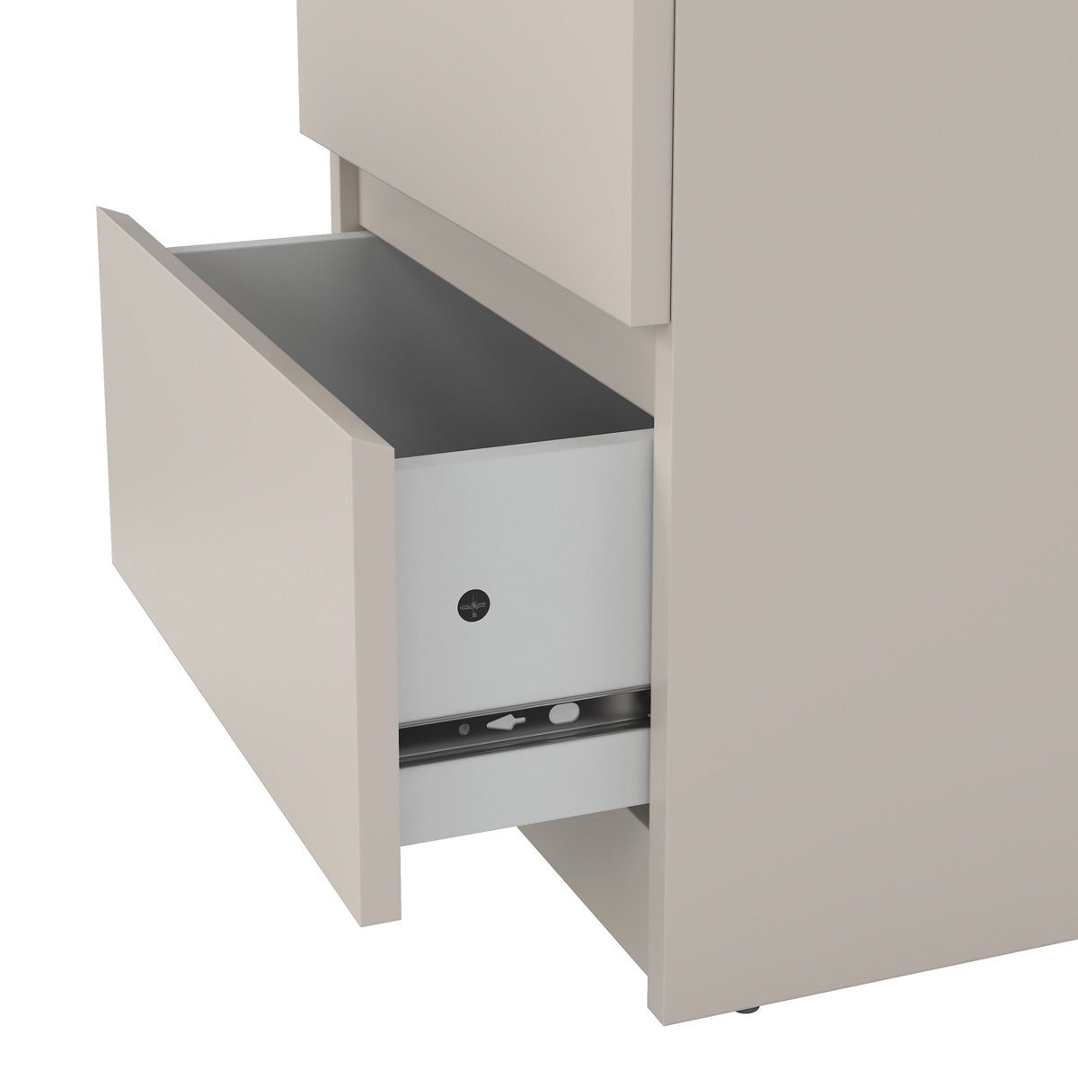 Wooden Bedside Cabinet With 2 Drawers - Naia