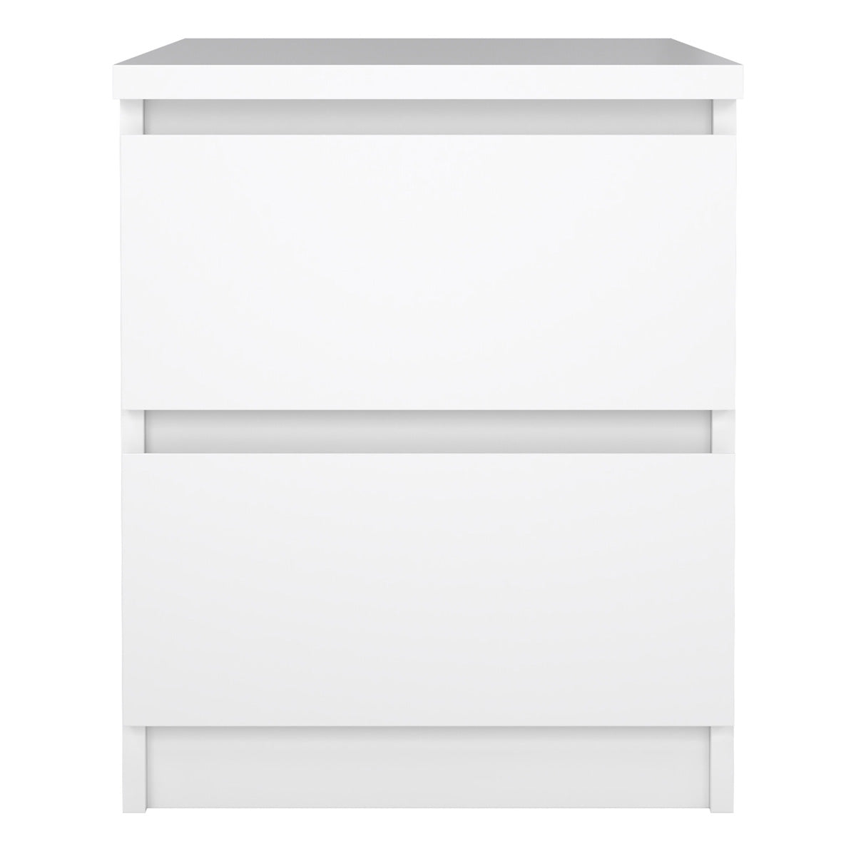 Wooden Bedside Cabinet With 2 Drawers - Naia