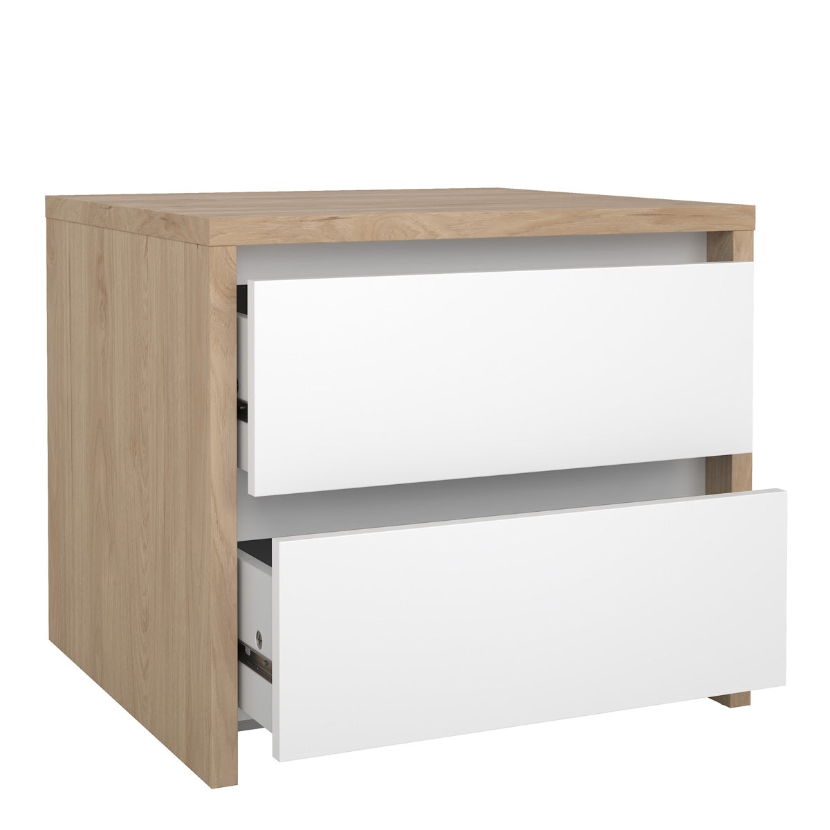 Wooden Bedside Cabinet With 2 Drawers - Next