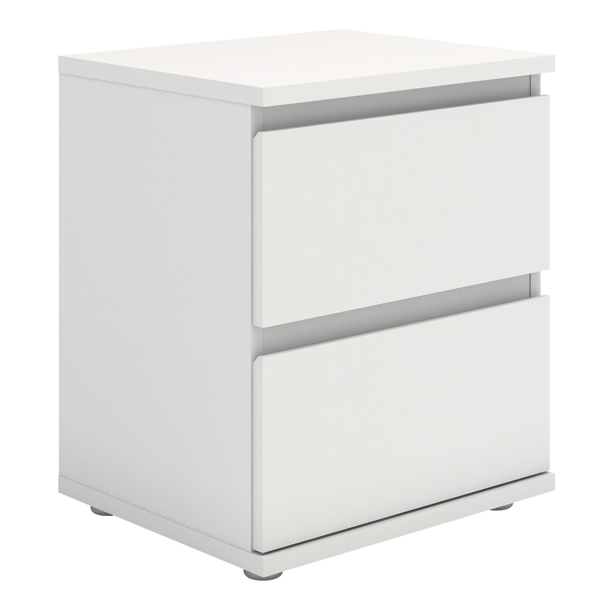 Wooden Bedside Cabinet With 2 Drawers - Nova