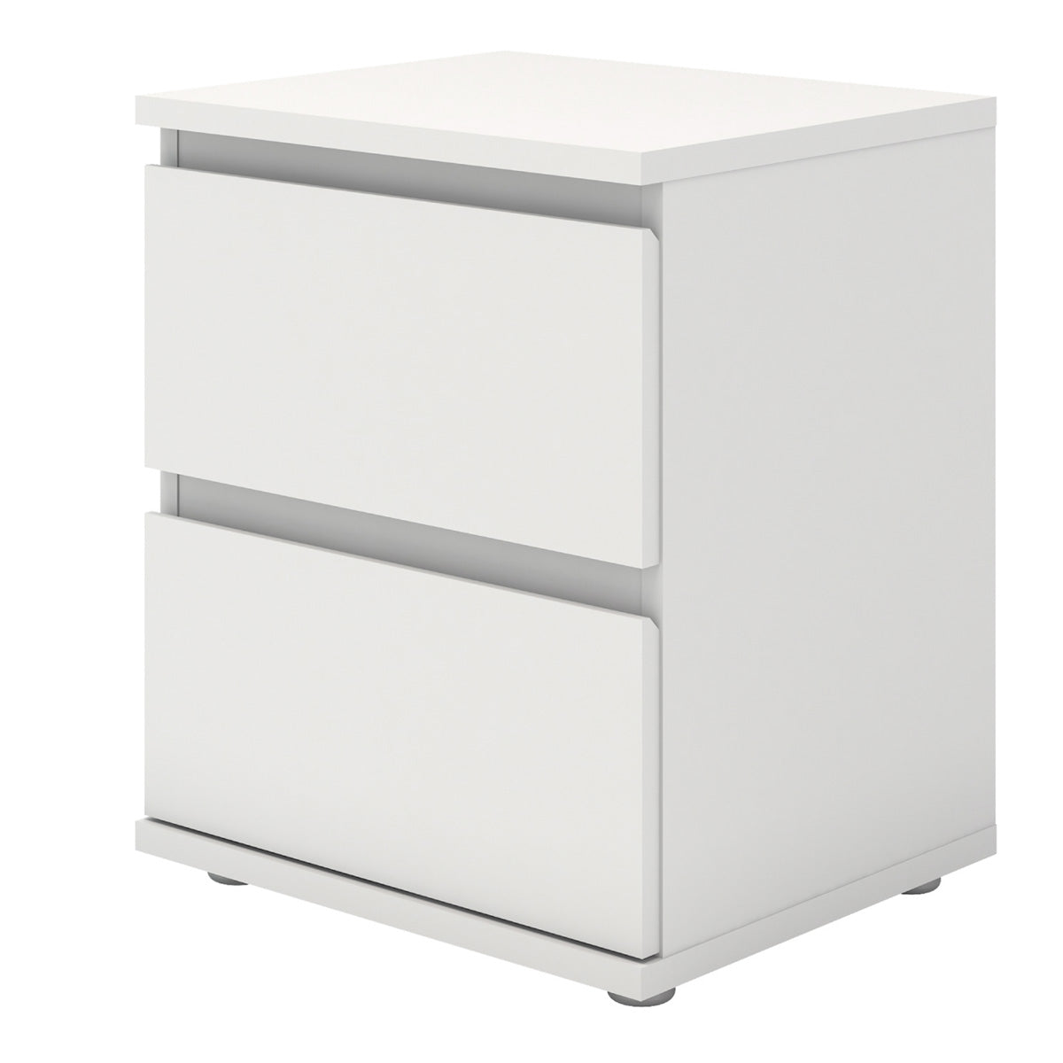 Wooden Bedside Cabinet With 2 Drawers - Nova