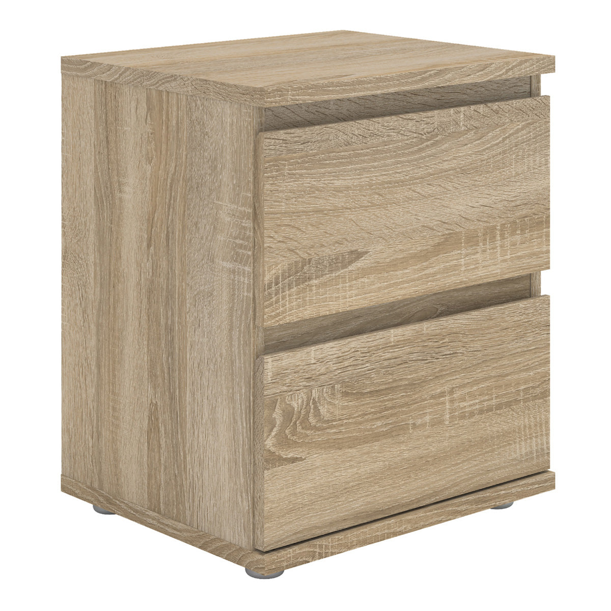 Wooden Bedside Cabinet With 2 Drawers - Nova